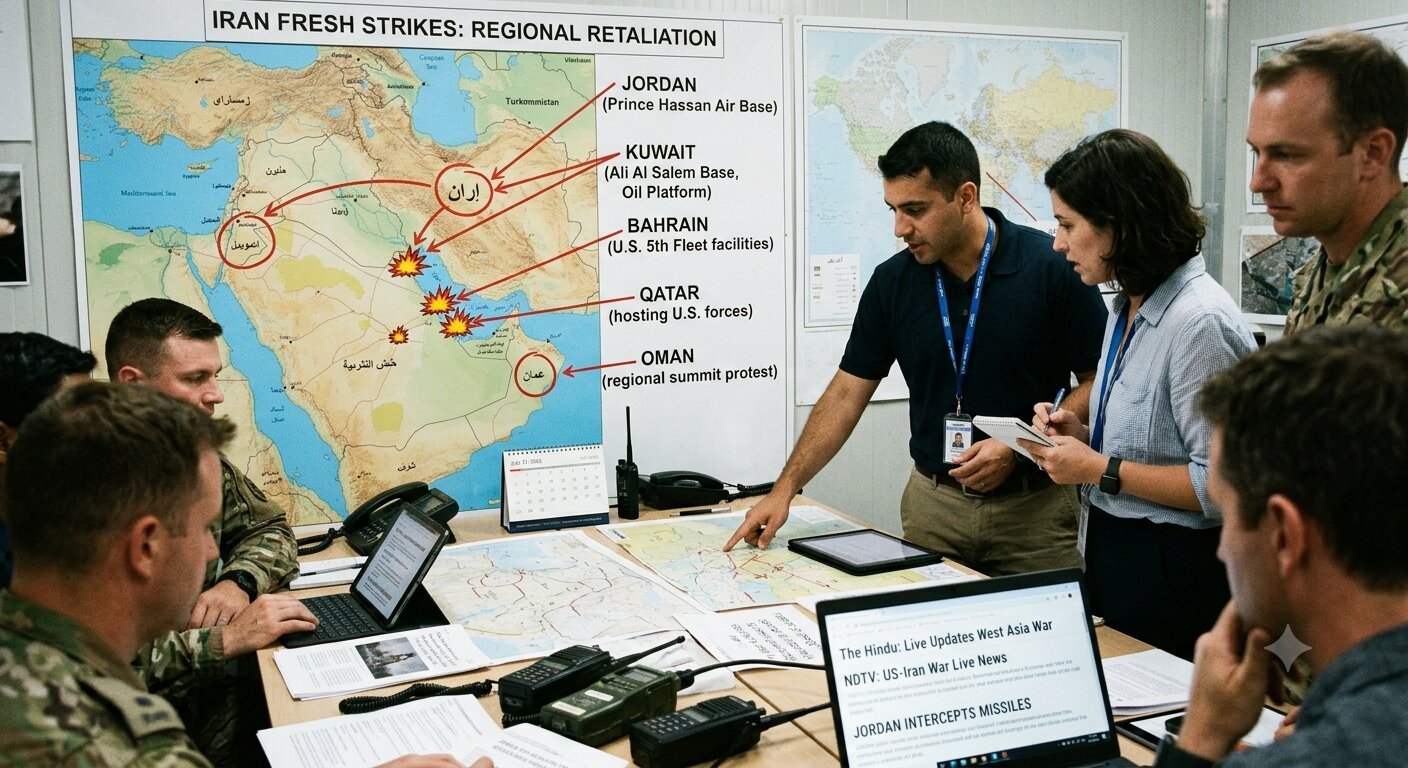 Iran Launches Strikes Across Five Nations: Strait of Hormuz Conflict Deepens