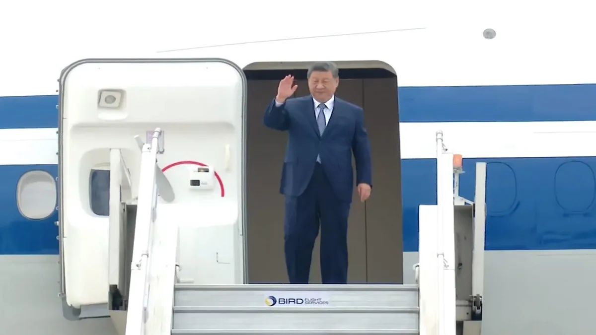 Chinese President Xi Jinping Arrives in New Delhi for the 18th BRICS Summit